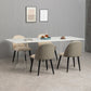 Sintered Stone Top Dining Table Rectangle Dining Table with Acrylic Double Pedestal Base Clearhalo ' dining_table' 'Dining Tables & Seating' 'Dining Tables' 'furn' 'furn_dining_table' 'Furniture' 'furniture_dining_table' 'Kitchen & Dining Furniture' 'kitchen&dining_furn' 'kitchen' 'kitchen_dining_table' 3740019