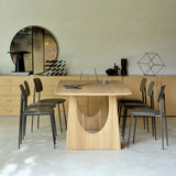 Rectangle Wood Color Dining Table Pinewood Solid Wood Table Modern with Double Pedestal Clearhalo ' dining_table' 'Dining Tables & Seating' 'Dining Tables' 'furn' 'furn_dining_table' 'Furniture' 'furniture_dining_table' 'Kitchen & Dining Furniture' 'kitchen&dining_furn' 'kitchen' 'kitchen_dining_table' 3740033