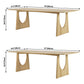 Rectangle Wood Color Dining Table Pinewood Solid Wood Table Modern with Double Pedestal Clearhalo ' dining_table' 'Dining Tables & Seating' 'Dining Tables' 'furn' 'furn_dining_table' 'Furniture' 'furniture_dining_table' 'Kitchen & Dining Furniture' 'kitchen&dining_furn' 'kitchen' 'kitchen_dining_table' 3740039