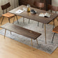 Industrial Rectangle 4-foot Home Furniture Solid Wood Dining Table for Home Clearhalo ' dining_table' 'Dining Tables & Seating' 'Dining Tables' 'furn' 'furn_dining_table' 'Furniture' 'furniture_dining_table' 'Kitchen & Dining Furniture' 'kitchen&dining_furn' 'kitchen' 'kitchen_dining_table' 3740052