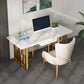 Metal Traditional Luxury Rectangle Indoor Table Sintered Stone Table for Kitchen and Dining Room Clearhalo ' dining_table' 'Dining Tables & Seating' 'Dining Tables' 'furn' 'furn_dining_table' 'Furniture' 'furniture_dining_table' 'Kitchen & Dining Furniture' 'kitchen&dining_furn' 'kitchen' 'kitchen_dining_table' 3740098