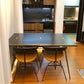 Industrial Rectangle Dining Room Table Oak Solid Wood Table with 4 Black Legs Clearhalo ' dining_table' 'Dining Tables & Seating' 'Dining Tables' 'furn' 'furn_dining_table' 'Furniture' 'furniture_dining_table' 'Kitchen & Dining Furniture' 'kitchen&dining_furn' 'kitchen' 'kitchen_dining_table' 3740122