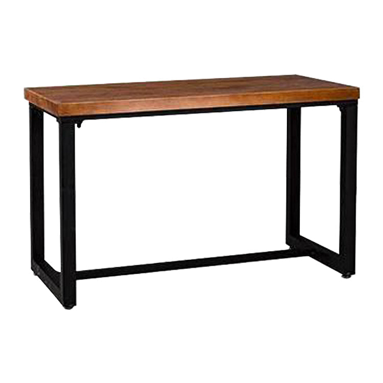 Industrial Dining Room Table Solid Wood Table with Black Trestle Base for Dining Room Without Chairs Clearhalo ' dining_table' 'Dining Tables & Seating' 'Dining Tables' 'furn' 'furn_dining_table' 'Furniture' 'furniture_dining_table' 'Kitchen & Dining Furniture' 'kitchen&dining_furn' 'kitchen' 'kitchen_dining_table' 3740129