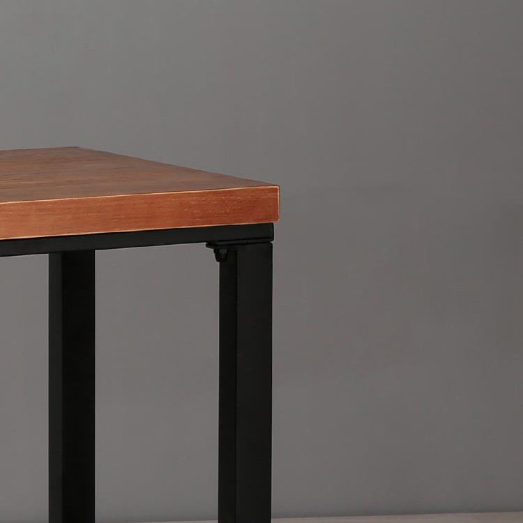 Industrial Dining Room Table Solid Wood Table with Black Trestle Base for Dining Room Clearhalo ' dining_table' 'Dining Tables & Seating' 'Dining Tables' 'furn' 'furn_dining_table' 'Furniture' 'furniture_dining_table' 'Kitchen & Dining Furniture' 'kitchen&dining_furn' 'kitchen' 'kitchen_dining_table' 3740130