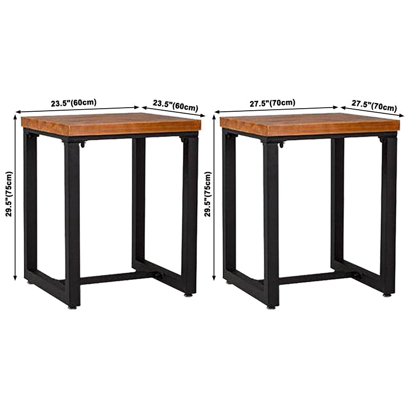 Industrial Dining Room Table Solid Wood Table with Black Trestle Base for Dining Room Clearhalo ' dining_table' 'Dining Tables & Seating' 'Dining Tables' 'furn' 'furn_dining_table' 'Furniture' 'furniture_dining_table' 'Kitchen & Dining Furniture' 'kitchen&dining_furn' 'kitchen' 'kitchen_dining_table' 3740135
