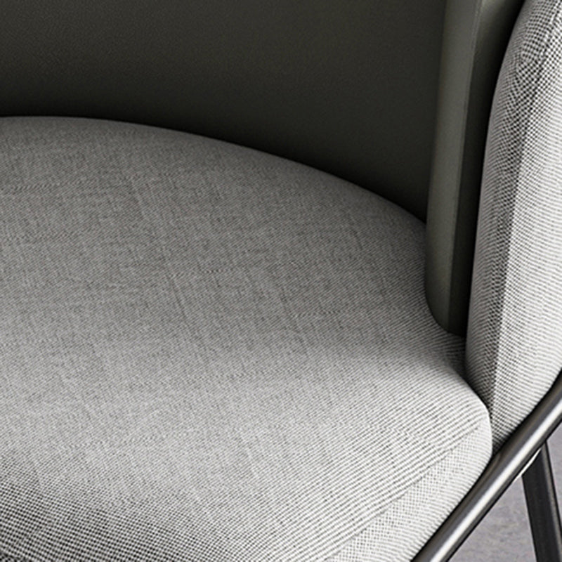 Contemporary Metal Dining Chairs Upholstered Armless Dining Chairs for Home Use Clearhalo ' kitchen&dining_furn' 'Dining Chairs' 'Dining Tables & Seating' 'dining_chair' 'furn' 'furn_dining_chair' 'Furniture' 'furniture_dining_chair' 'Kitchen & Dining Furniture' 'kitchen' 3740147