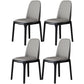 Industrial Ash Open Side Chair Matte Finish Leather Dining Chair with Black Legs Grey Wood 4 Piece Set Clearhalo ' kitchen&dining_furn' 'Dining Chairs' 'Dining Tables & Seating' 'dining_chair' 'furn' 'furn_dining_chair' 'Furniture' 'furniture_dining_chair' 'Kitchen & Dining Furniture' 'kitchen' 3740166