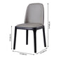 Industrial Ash Open Side Chair Matte Finish Leather Dining Chair with Black Legs Clearhalo ' kitchen&dining_furn' 'Dining Chairs' 'Dining Tables & Seating' 'dining_chair' 'furn' 'furn_dining_chair' 'Furniture' 'furniture_dining_chair' 'Kitchen & Dining Furniture' 'kitchen' 3740174