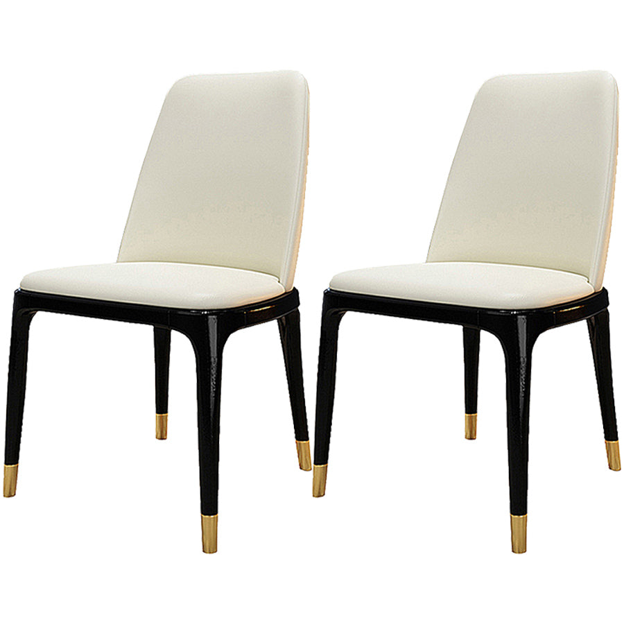 Industrial Ash Open Side Chair Matte Finish Leather Dining Chair with Black Legs Beige Wrought Iron 2 Piece Set Clearhalo ' kitchen&dining_furn' 'Dining Chairs' 'Dining Tables & Seating' 'dining_chair' 'furn' 'furn_dining_chair' 'Furniture' 'furniture_dining_chair' 'Kitchen & Dining Furniture' 'kitchen' 3740179