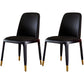 Industrial Ash Open Side Chair Matte Finish Leather Dining Chair with Black Legs Black Wrought Iron 2 Piece Set Clearhalo ' kitchen&dining_furn' 'Dining Chairs' 'Dining Tables & Seating' 'dining_chair' 'furn' 'furn_dining_chair' 'Furniture' 'furniture_dining_chair' 'Kitchen & Dining Furniture' 'kitchen' 3740188