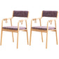 Country Style Dining Arm Chairs Indoor Linen Upholstered Open Back Armchair Purple 2 Piece Set Clearhalo ' kitchen&dining_furn' 'Dining Chairs' 'Dining Tables & Seating' 'dining_chair' 'furn' 'furn_dining_chair' 'Furniture' 'furniture_dining_chair' 'Kitchen & Dining Furniture' 'kitchen' 3740205