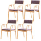 Country Style Dining Arm Chairs Indoor Linen Upholstered Open Back Armchair Purple 4 Piece Set Clearhalo ' kitchen&dining_furn' 'Dining Chairs' 'Dining Tables & Seating' 'dining_chair' 'furn' 'furn_dining_chair' 'Furniture' 'furniture_dining_chair' 'Kitchen & Dining Furniture' 'kitchen' 3740207