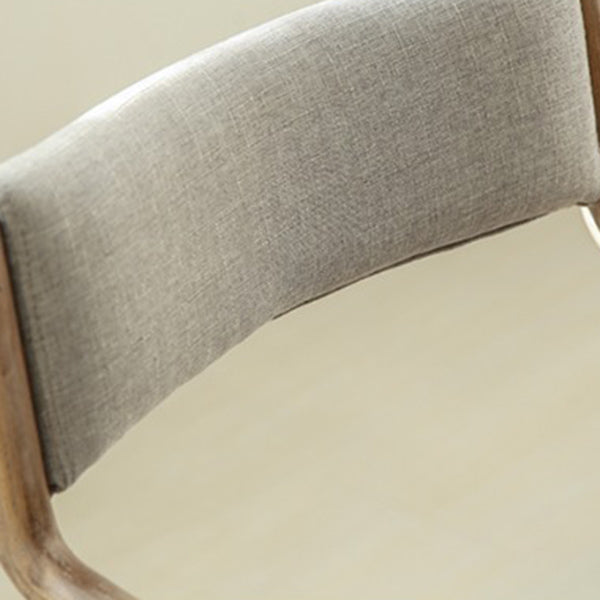 Country Style Dining Arm Chairs Indoor Linen Upholstered Open Back Armchair Clearhalo ' kitchen&dining_furn' 'Dining Chairs' 'Dining Tables & Seating' 'dining_chair' 'furn' 'furn_dining_chair' 'Furniture' 'furniture_dining_chair' 'Kitchen & Dining Furniture' 'kitchen' 3740208