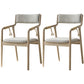 Country Style Dining Arm Chairs Indoor Linen Upholstered Open Back Armchair Light Gray 2 Piece Set Clearhalo ' kitchen&dining_furn' 'Dining Chairs' 'Dining Tables & Seating' 'dining_chair' 'furn' 'furn_dining_chair' 'Furniture' 'furniture_dining_chair' 'Kitchen & Dining Furniture' 'kitchen' 3740211