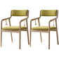 Country Style Dining Arm Chairs Indoor Linen Upholstered Open Back Armchair Olive Green 2 Piece Set Clearhalo ' kitchen&dining_furn' 'Dining Chairs' 'Dining Tables & Seating' 'dining_chair' 'furn' 'furn_dining_chair' 'Furniture' 'furniture_dining_chair' 'Kitchen & Dining Furniture' 'kitchen' 3740220