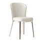 Contemporary Metal Dining Chairs Armless Wingback Side Chair for Home Use White 1 Piece Clearhalo ' kitchen&dining_furn' 'Dining Chairs' 'Dining Tables & Seating' 'dining_chair' 'furn' 'furn_dining_chair' 'Furniture' 'furniture_dining_chair' 'Kitchen & Dining Furniture' 'kitchen' 3740231