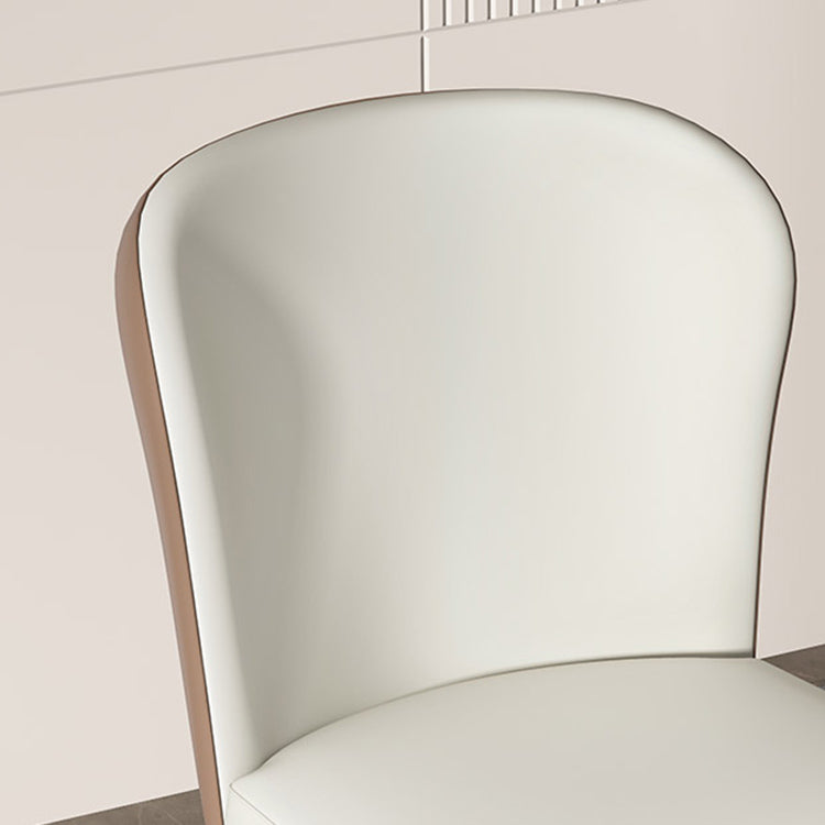 Contemporary Metal Dining Chairs Armless Wingback Side Chair for Home Use Clearhalo ' kitchen&dining_furn' 'Dining Chairs' 'Dining Tables & Seating' 'dining_chair' 'furn' 'furn_dining_chair' 'Furniture' 'furniture_dining_chair' 'Kitchen & Dining Furniture' 'kitchen' 3740236