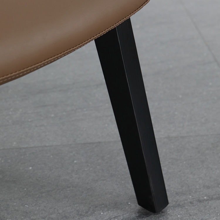 Scandinavian Style Ash Wood Dining Side Chair Solid Back Armless Chair for Home Use Clearhalo ' kitchen&dining_furn' 'Dining Chairs' 'Dining Tables & Seating' 'dining_chair' 'furn' 'furn_dining_chair' 'Furniture' 'furniture_dining_chair' 'Kitchen & Dining Furniture' 'kitchen' 3740301