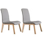 Scandinavian Style Ash Wood Dining Side Chair Solid Back Armless Chair for Home Use Grey 2 Piece Set Natural Wood Clearhalo ' kitchen&dining_furn' 'Dining Chairs' 'Dining Tables & Seating' 'dining_chair' 'furn' 'furn_dining_chair' 'Furniture' 'furniture_dining_chair' 'Kitchen & Dining Furniture' 'kitchen' 3740316