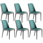 Contemporary Metal Dining Room Chairs Armless Parsons Chair for Home Use Green 6 Piece Set Clearhalo ' kitchen&dining_furn' 'Dining Chairs' 'Dining Tables & Seating' 'dining_chair' 'furn' 'furn_dining_chair' 'Furniture' 'furniture_dining_chair' 'Kitchen & Dining Furniture' 'kitchen' 3740364