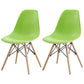 Contemporary Style Beech Wood Chair Solid Back Side Kitchen Dining Chairs Green Set of 2 Clearhalo ' kitchen&dining_furn' 'Dining Chairs' 'Dining Tables & Seating' 'dining_chair' 'Furniture' 'furniture_dining_chair' 'Kitchen & Dining Furniture' 'kitchen' 3740377