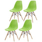 Contemporary Style Beech Wood Chair Solid Back Side Kitchen Dining Chairs Green Set of 4 Clearhalo ' kitchen&dining_furn' 'Dining Chairs' 'Dining Tables & Seating' 'dining_chair' 'Furniture' 'furniture_dining_chair' 'Kitchen & Dining Furniture' 'kitchen' 3740379