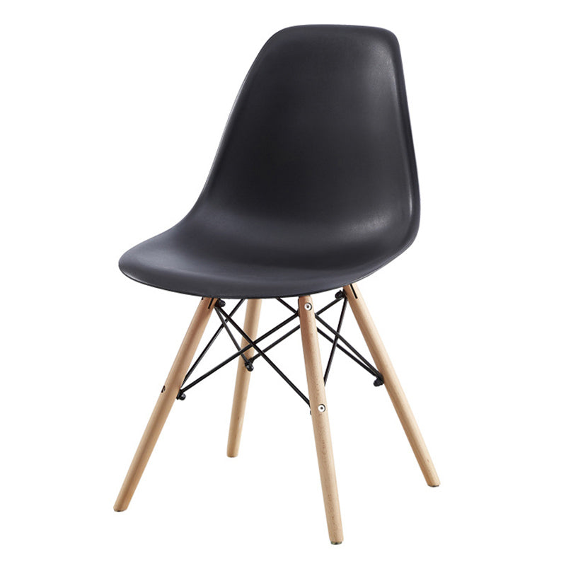 Contemporary Style Beech Wood Chair Solid Back Side Kitchen Dining Chairs Clearhalo ' kitchen&dining_furn' 'Dining Chairs' 'Dining Tables & Seating' 'dining_chair' 'Furniture' 'furniture_dining_chair' 'Kitchen & Dining Furniture' 'kitchen' 3740383