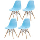 Contemporary Style Beech Wood Chair Solid Back Side Kitchen Dining Chairs Blue Set of 4 Clearhalo ' kitchen&dining_furn' 'Dining Chairs' 'Dining Tables & Seating' 'dining_chair' 'Furniture' 'furniture_dining_chair' 'Kitchen & Dining Furniture' 'kitchen' 3740385