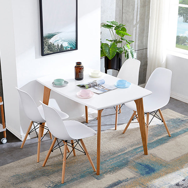 Contemporary Style Beech Wood Chair Solid Back Side Kitchen Dining Chairs Clearhalo ' kitchen&dining_furn' 'Dining Chairs' 'Dining Tables & Seating' 'dining_chair' 'Furniture' 'furniture_dining_chair' 'Kitchen & Dining Furniture' 'kitchen' 3740395