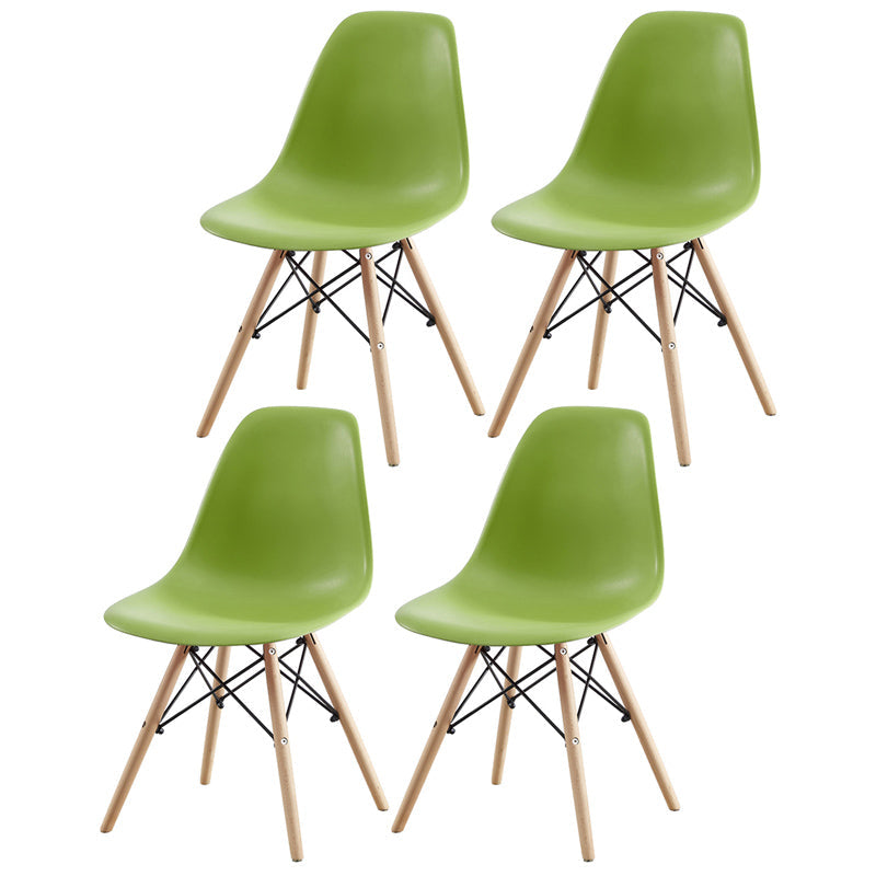 Contemporary Style Beech Wood Chair Solid Back Side Kitchen Dining Chairs Blackish Green Set of 4 Clearhalo ' kitchen&dining_furn' 'Dining Chairs' 'Dining Tables & Seating' 'dining_chair' 'Furniture' 'furniture_dining_chair' 'Kitchen & Dining Furniture' 'kitchen' 3740408