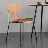 Industrial Style Metal Legs Dining Chairs Solid Back Armless Chairs for Home Clearhalo ' kitchen&dining_furn' 'Dining Chairs' 'Dining Tables & Seating' 'dining_chair' 'furn' 'furn_dining_chair' 'Furniture' 'furniture_dining_chair' 'Kitchen & Dining Furniture' 'kitchen' 3740464