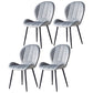 Home Scandinavian Side Chair Wingback Metal Upholstered Dining Room Chair Grey 4 Piece Set Clearhalo ' kitchen&dining_furn' 'Dining Chairs' 'Dining Tables & Seating' 'dining_chair' 'furn' 'furn_dining_chair' 'Furniture' 'furniture_dining_chair' 'Kitchen & Dining Furniture' 'kitchen' 3740523