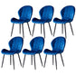 Home Scandinavian Side Chair Wingback Metal Upholstered Dining Room Chair Blue 6 Piece Set Clearhalo ' kitchen&dining_furn' 'Dining Chairs' 'Dining Tables & Seating' 'dining_chair' 'furn' 'furn_dining_chair' 'Furniture' 'furniture_dining_chair' 'Kitchen & Dining Furniture' 'kitchen' 3740527
