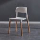 Contemporary Style Plastic Dining Chair Open Back Dining Side Chair for Kitchen Clearhalo ' kitchen&dining_furn' 'Dining Chairs' 'Dining Tables & Seating' 'dining_chair' 'furn' 'furn_dining_chair' 'Furniture' 'furniture_dining_chair' 'Kitchen & Dining Furniture' 'kitchen' 3740534