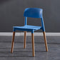 Contemporary Style Plastic Dining Chair Open Back Dining Side Chair for Kitchen Blue 1 Piece Clearhalo ' kitchen&dining_furn' 'Dining Chairs' 'Dining Tables & Seating' 'dining_chair' 'furn' 'furn_dining_chair' 'Furniture' 'furniture_dining_chair' 'Kitchen & Dining Furniture' 'kitchen' 3740567
