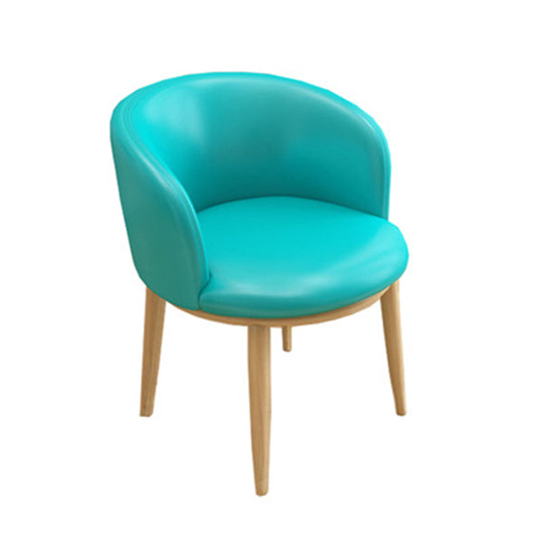 Home Contemporary Arm Chair Parsons Back Metal Upholstered Dining Room Chair Aqua 1 Piece Clearhalo ' kitchen&dining_furn' 'Dining Chairs' 'Dining Tables & Seating' 'dining_chair' 'furn' 'furn_dining_chair' 'Furniture' 'furniture_dining_chair' 'Kitchen & Dining Furniture' 'kitchen' 3740636