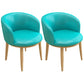 Home Contemporary Arm Chair Parsons Back Metal Upholstered Dining Room Chair Aqua 2 Piece Set Clearhalo ' kitchen&dining_furn' 'Dining Chairs' 'Dining Tables & Seating' 'dining_chair' 'furn' 'furn_dining_chair' 'Furniture' 'furniture_dining_chair' 'Kitchen & Dining Furniture' 'kitchen' 3740638