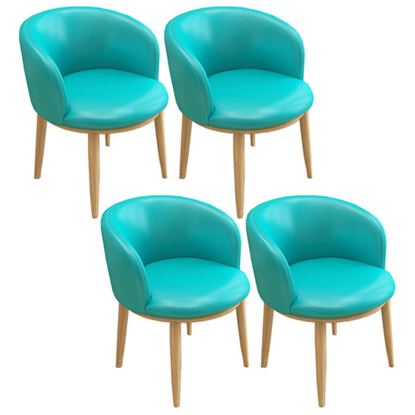 Home Contemporary Arm Chair Parsons Back Metal Upholstered Dining Room Chair Aqua 4 Piece Set Clearhalo ' kitchen&dining_furn' 'Dining Chairs' 'Dining Tables & Seating' 'dining_chair' 'furn' 'furn_dining_chair' 'Furniture' 'furniture_dining_chair' 'Kitchen & Dining Furniture' 'kitchen' 3740640