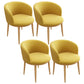 Home Contemporary Arm Chair Parsons Back Metal Upholstered Dining Room Chair Ginger 4 Piece Set Clearhalo ' kitchen&dining_furn' 'Dining Chairs' 'Dining Tables & Seating' 'dining_chair' 'furn' 'furn_dining_chair' 'Furniture' 'furniture_dining_chair' 'Kitchen & Dining Furniture' 'kitchen' 3740647