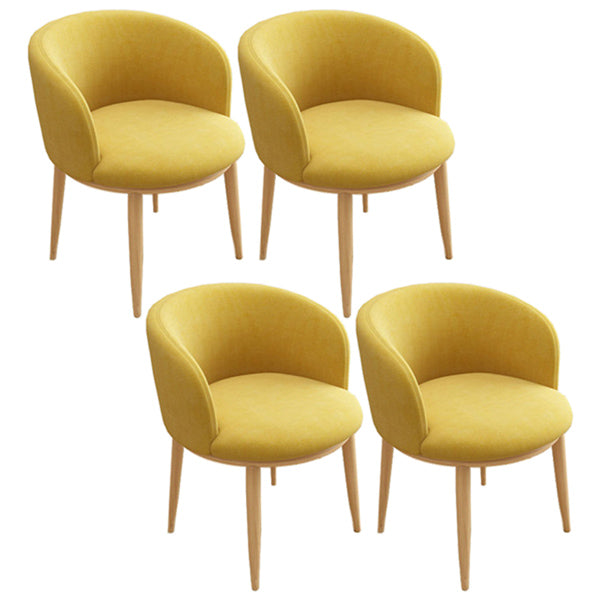 Home Contemporary Arm Chair Parsons Back Metal Upholstered Dining Room Chair Ginger 4 Piece Set Clearhalo ' kitchen&dining_furn' 'Dining Chairs' 'Dining Tables & Seating' 'dining_chair' 'furn' 'furn_dining_chair' 'Furniture' 'furniture_dining_chair' 'Kitchen & Dining Furniture' 'kitchen' 3740647