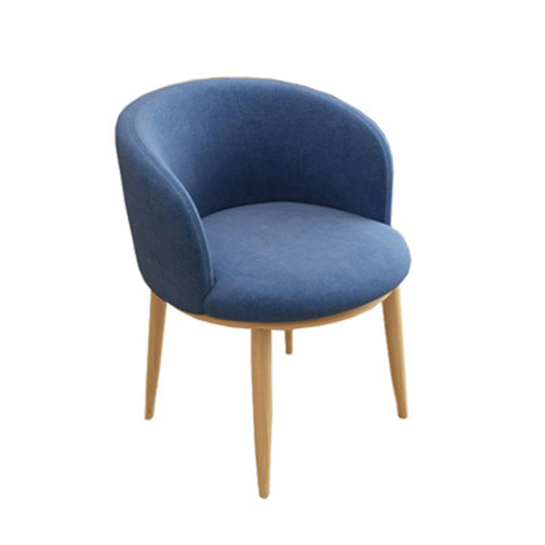 Home Contemporary Arm Chair Parsons Back Metal Upholstered Dining Room Chair Dark Blue 1 Piece Clearhalo ' kitchen&dining_furn' 'Dining Chairs' 'Dining Tables & Seating' 'dining_chair' 'furn' 'furn_dining_chair' 'Furniture' 'furniture_dining_chair' 'Kitchen & Dining Furniture' 'kitchen' 3740648