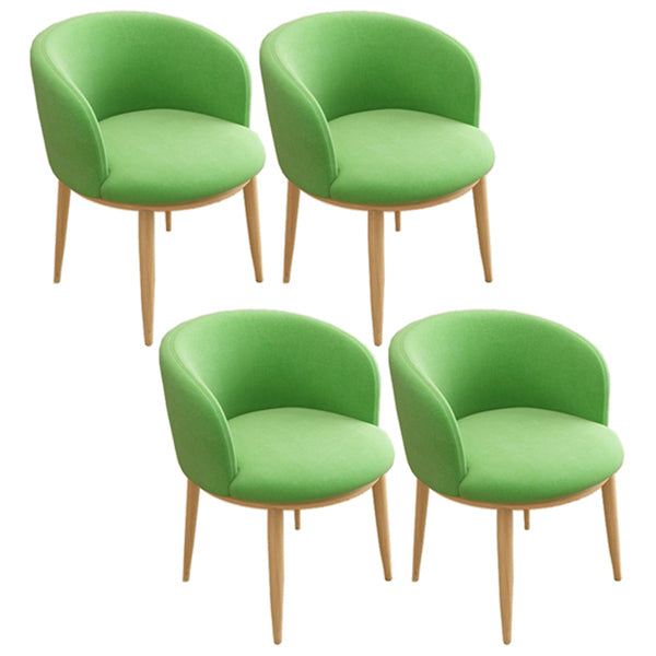 Home Contemporary Arm Chair Parsons Back Metal Upholstered Dining Room Chair Green 4 Piece Set Clearhalo ' kitchen&dining_furn' 'Dining Chairs' 'Dining Tables & Seating' 'dining_chair' 'furn' 'furn_dining_chair' 'Furniture' 'furniture_dining_chair' 'Kitchen & Dining Furniture' 'kitchen' 3740653