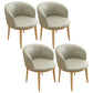 Home Contemporary Arm Chair Parsons Back Metal Upholstered Dining Room Chair Light Gray 4 Piece Set Clearhalo ' kitchen&dining_furn' 'Dining Chairs' 'Dining Tables & Seating' 'dining_chair' 'furn' 'furn_dining_chair' 'Furniture' 'furniture_dining_chair' 'Kitchen & Dining Furniture' 'kitchen' 3740656