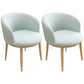 Home Contemporary Arm Chair Parsons Back Metal Upholstered Dining Room Chair Lake Blue 2 Piece Set Clearhalo ' kitchen&dining_furn' 'Dining Chairs' 'Dining Tables & Seating' 'dining_chair' 'furn' 'furn_dining_chair' 'Furniture' 'furniture_dining_chair' 'Kitchen & Dining Furniture' 'kitchen' 3740660