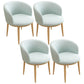 Home Contemporary Arm Chair Parsons Back Metal Upholstered Dining Room Chair Lake Blue 4 Piece Set Clearhalo ' kitchen&dining_furn' 'Dining Chairs' 'Dining Tables & Seating' 'dining_chair' 'furn' 'furn_dining_chair' 'Furniture' 'furniture_dining_chair' 'Kitchen & Dining Furniture' 'kitchen' 3740661