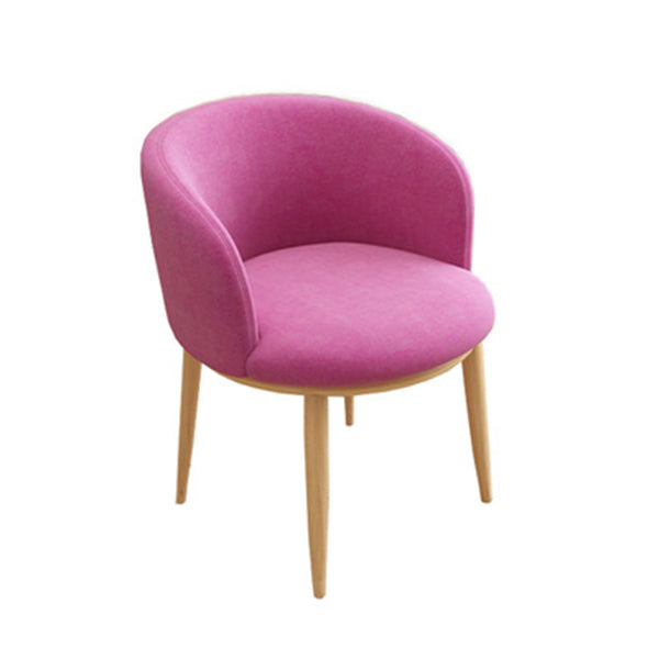 Home Contemporary Arm Chair Parsons Back Metal Upholstered Dining Room Chair Rose Red 1 Piece Clearhalo ' kitchen&dining_furn' 'Dining Chairs' 'Dining Tables & Seating' 'dining_chair' 'furn' 'furn_dining_chair' 'Furniture' 'furniture_dining_chair' 'Kitchen & Dining Furniture' 'kitchen' 3740664