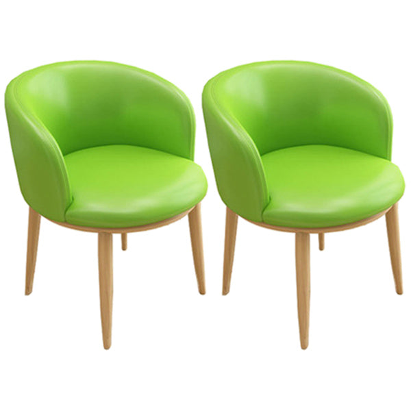 Home Contemporary Arm Chair Parsons Back Metal Upholstered Dining Room Chair Fruit Green 2 Piece Set Clearhalo ' kitchen&dining_furn' 'Dining Chairs' 'Dining Tables & Seating' 'dining_chair' 'furn' 'furn_dining_chair' 'Furniture' 'furniture_dining_chair' 'Kitchen & Dining Furniture' 'kitchen' 3740668