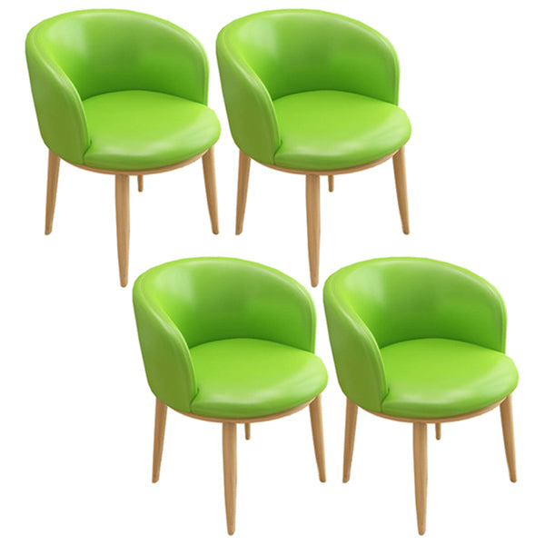 Home Contemporary Arm Chair Parsons Back Metal Upholstered Dining Room Chair Fruit Green 4 Piece Set Clearhalo ' kitchen&dining_furn' 'Dining Chairs' 'Dining Tables & Seating' 'dining_chair' 'furn' 'furn_dining_chair' 'Furniture' 'furniture_dining_chair' 'Kitchen & Dining Furniture' 'kitchen' 3740669