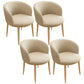 Home Contemporary Arm Chair Parsons Back Metal Upholstered Dining Room Chair Beige 4 Piece Set Clearhalo ' kitchen&dining_furn' 'Dining Chairs' 'Dining Tables & Seating' 'dining_chair' 'furn' 'furn_dining_chair' 'Furniture' 'furniture_dining_chair' 'Kitchen & Dining Furniture' 'kitchen' 3740671
