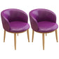 Home Contemporary Arm Chair Parsons Back Metal Upholstered Dining Room Chair Purple 2 Piece Set Clearhalo ' kitchen&dining_furn' 'Dining Chairs' 'Dining Tables & Seating' 'dining_chair' 'furn' 'furn_dining_chair' 'Furniture' 'furniture_dining_chair' 'Kitchen & Dining Furniture' 'kitchen' 3740673